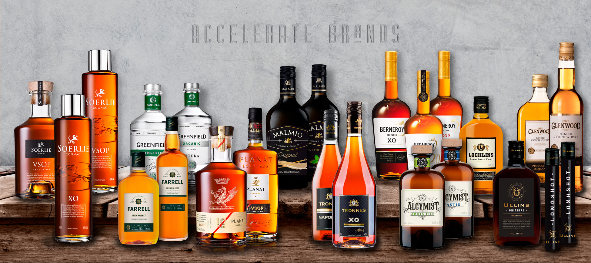 Accelerate Brands range of products